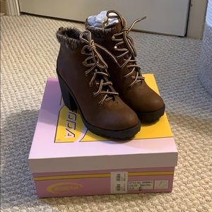NWB Brown Booties